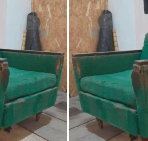 Vrouw transformeert oude leunstoel tot schitterend nieuw meubelstuk