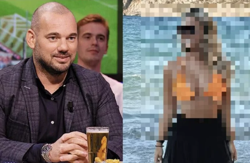 Wesley Sneijder en zijn nieuwe 17-jaar jongere vriendin zijn officieel een setje!