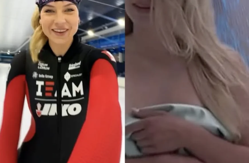 Schaatsster Joy Beune zet haar Playboy-foto&rsquo;s online, Kjeld Nuis reageert meteen 😱