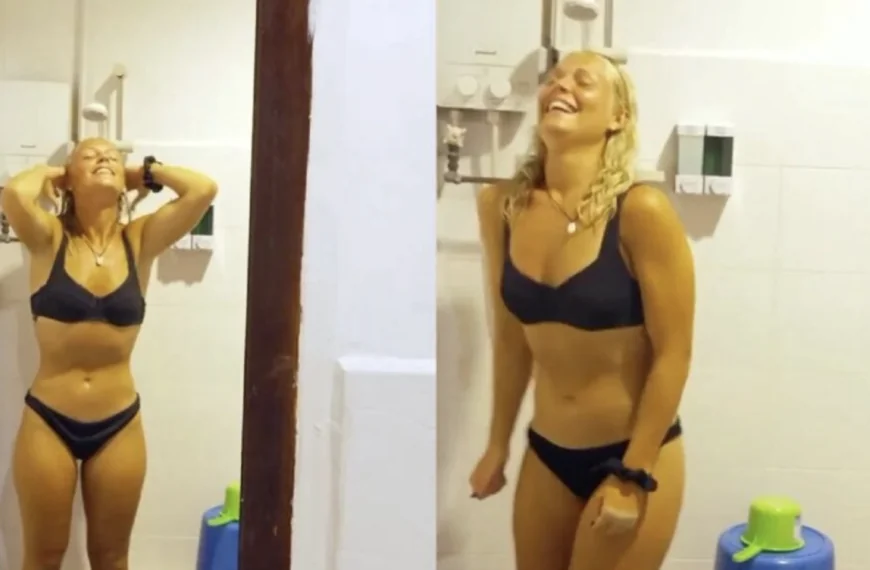 Marijn Kuipers geniet van eerste douche &eacute;n eerste rol toiletpapier na Expeditie Robinson!