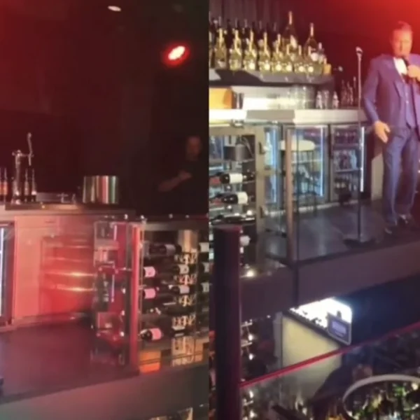 Tino Martin opnieuw met glaasje te veel het podium op