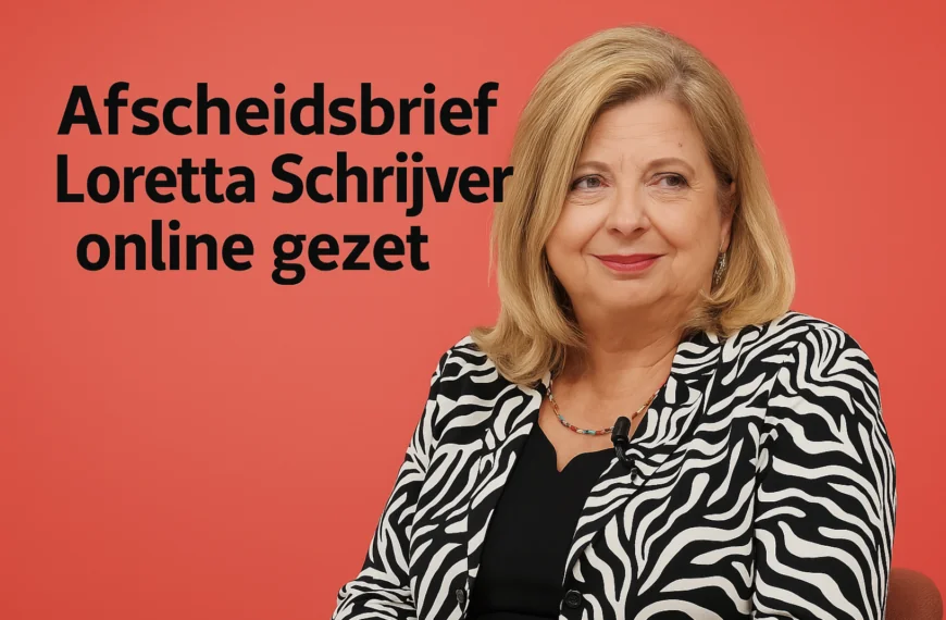 Afscheidsbrief Loretta Schrijver online gezet, volgers in tranen