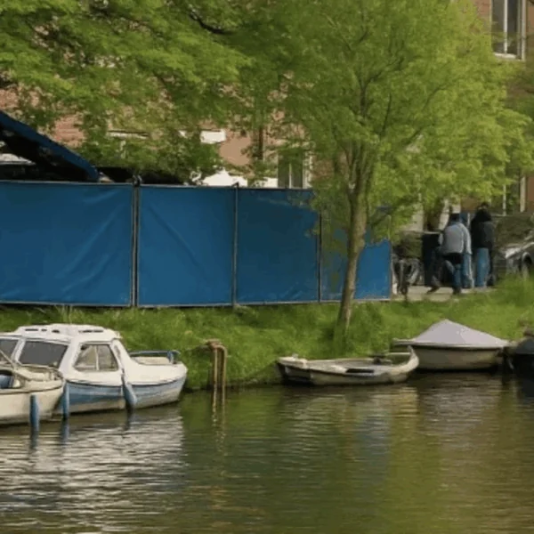 Politie onderzoekt vondst in Amstelkanaal bij Jozef Isra&euml;lskade in Amsterdam!
