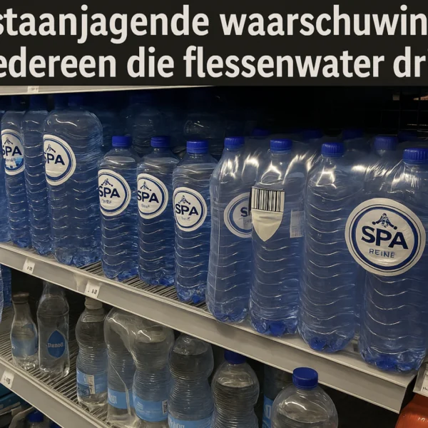 Wetenschappers komen met angstaanjagende waarschuwing voor iedereen die flessenwater drinkt