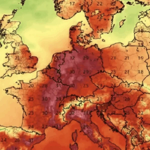 Weerkaarten gaan op donkerrood: Tropische hitte op komst