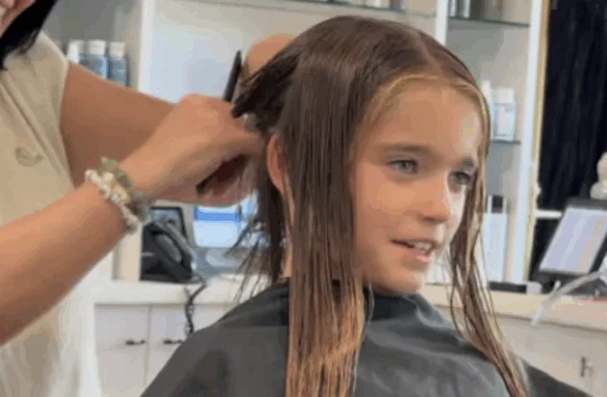 Zoontje Yolanthe en Wesley laat zijn lange haren afknippen en verrast iedereen met kort kapsel