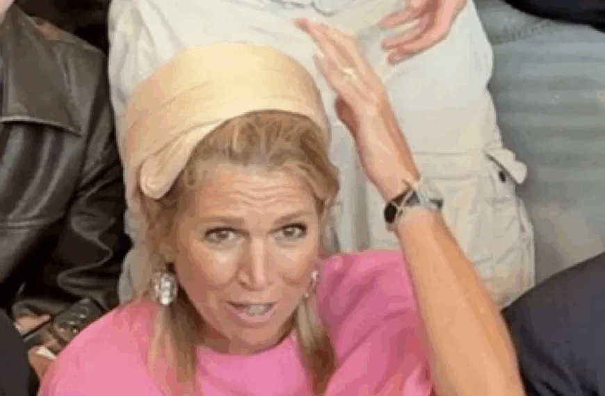 Bizarre beelden: Maxima krijgt klap tegen haar hoofd van MBO-student