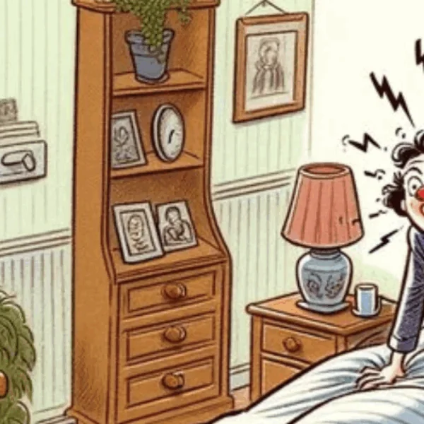 Hilarische grap: Een man komt onverwacht vroeg thuis van zijn werk en ziet&hellip;