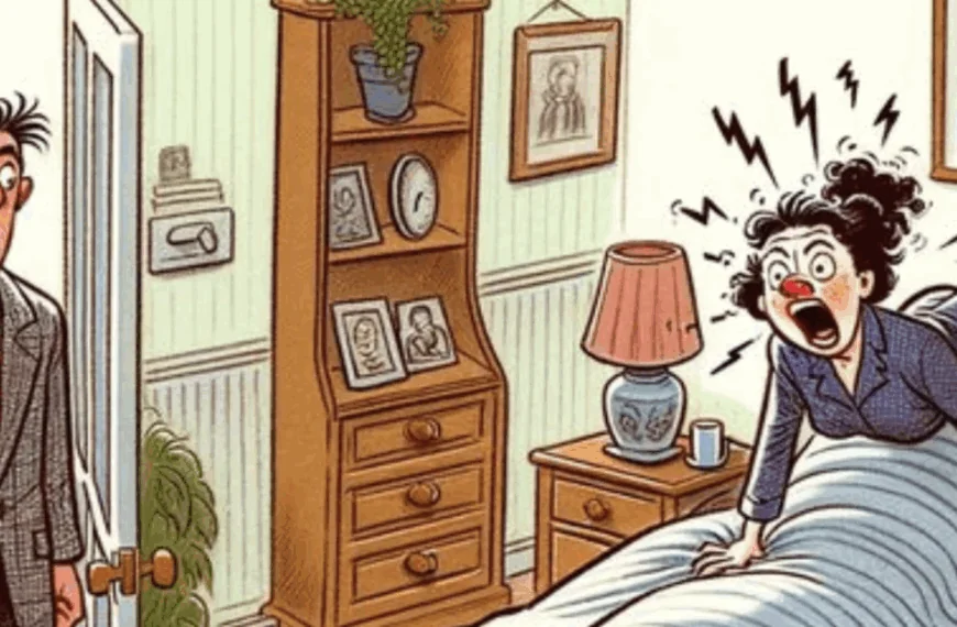 Hilarische grap: Een man komt onverwacht vroeg thuis van zijn werk en ziet…