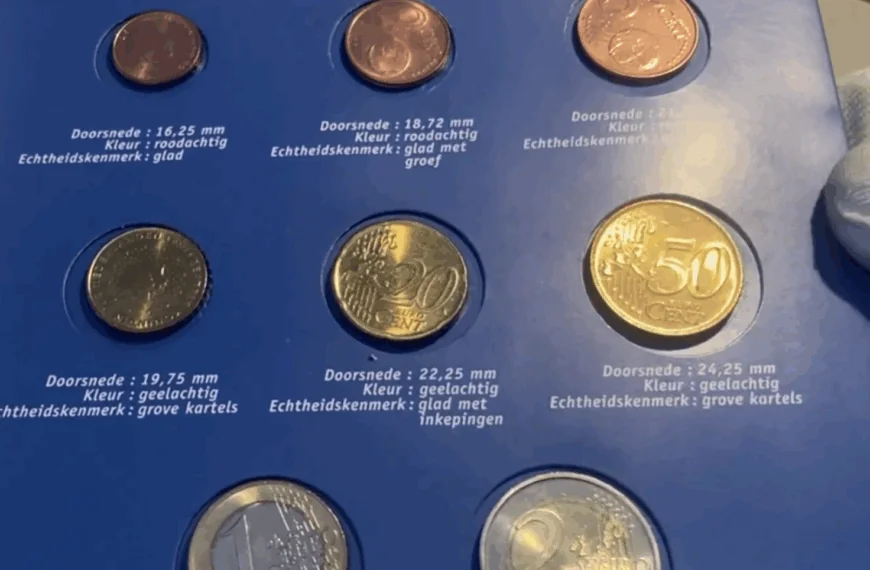 Dit vergeten mapje met de eerste euromunten blijkt nu verrassend veel waard.