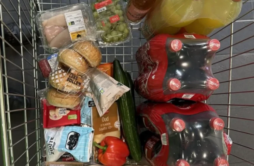 Dit bizarre bedrag betaal je voor dit winkelwagentje vol boodschappen