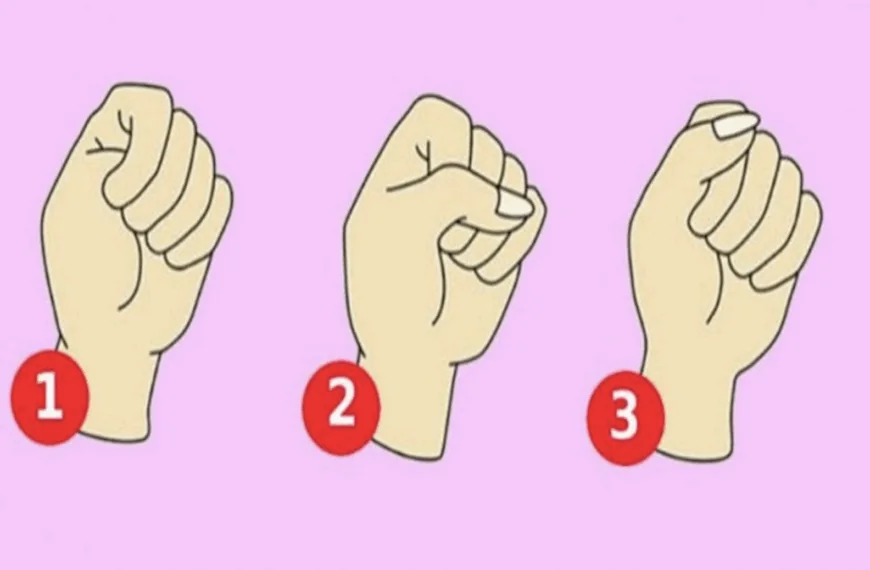 De manier hoe jij je vuist sluit vertelt meer over je persoonlijkheid