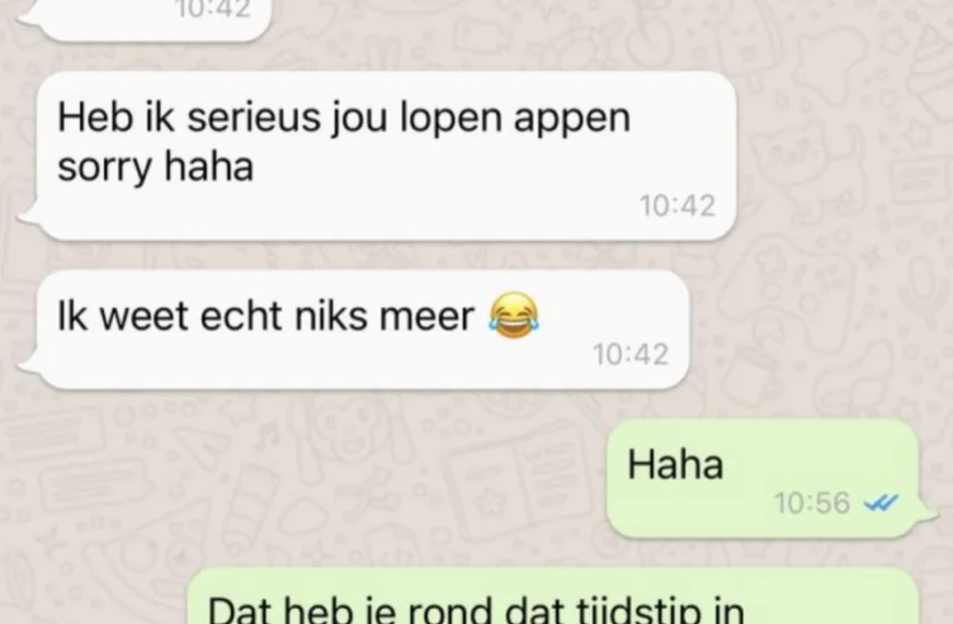Jongen appt met zijn dronken kop een vriendin van 10 jaar geleden maar dat had hij beter niet kunnen doen