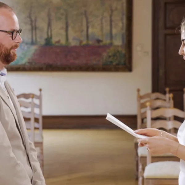 Volgende week heftig moment in Blind Getrouwd: &lsquo;Dan is het over en out!&rsquo;