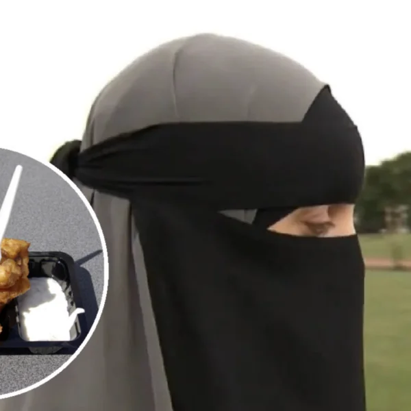 Vrouw met nikab viswinkel uitgezet, klaagt visboer aan