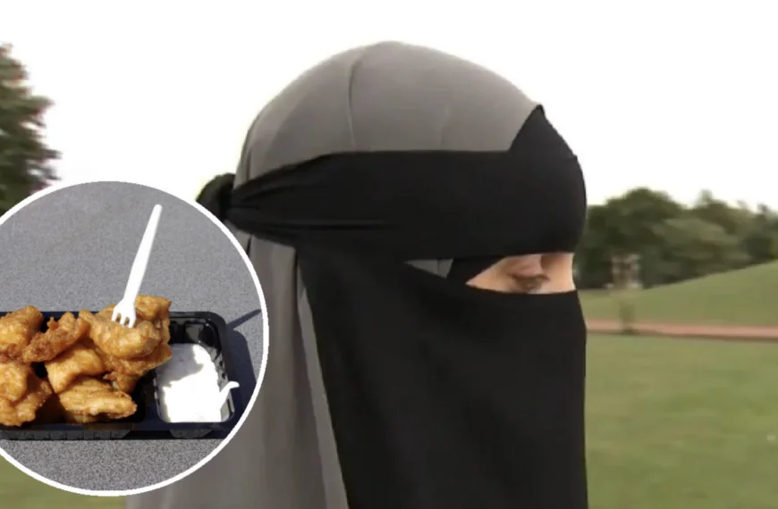 Vrouw met nikab viswinkel uitgezet, klaagt visboer aan
