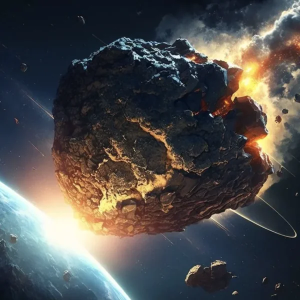 Gigantische ruimterots van 375 meter koerst recht op de aarde af