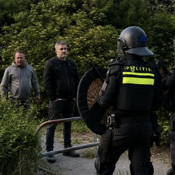 ME ingezet bij protest tegen azc in Apeldoorn: meerdere aanhoudingen na ongeregeldheden