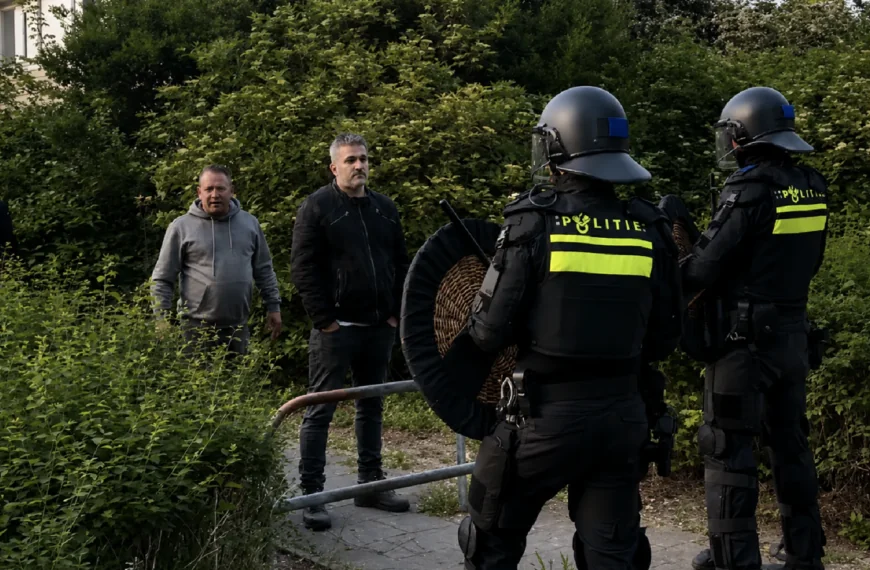 ME ingezet bij protest tegen azc in Apeldoorn: meerdere aanhoudingen na ongeregeldheden