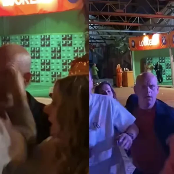 Beelden: Michael van Gerwen vol in zijn gezicht geslagen tijdens Koningsdag